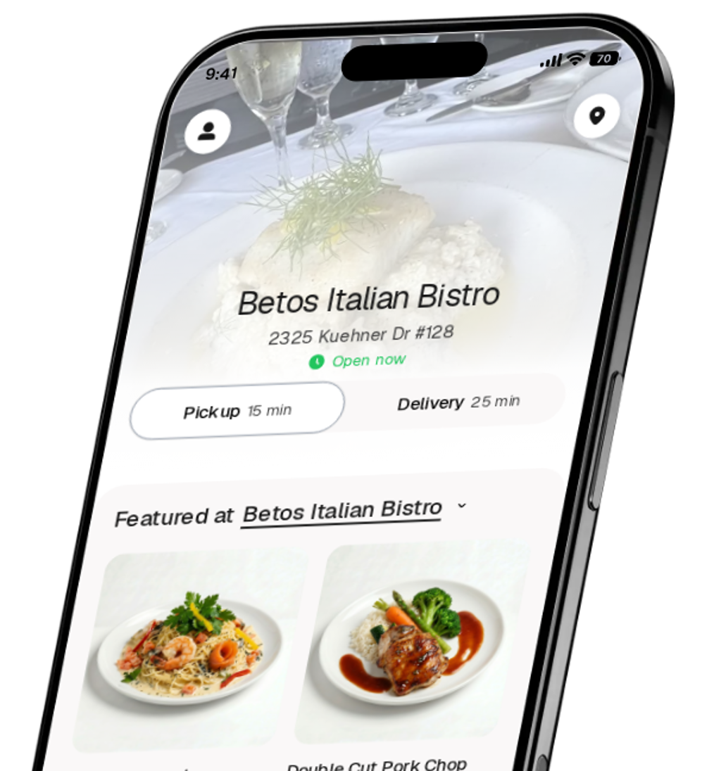 Betos Italian Bistro app preview